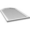 Ekena Millwork Octagonal Top Surface Mount PVC Gable Vent w/ 2"W x 1-1/2"P Brickmould Frame, 24"W x 42"H GVPOT24X4202SN - alternate 4